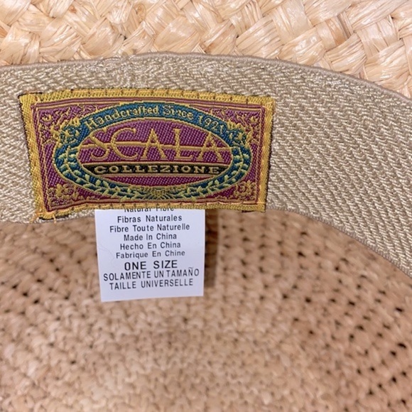 Scala straw hat with black ribbon - Picture 4 of 4